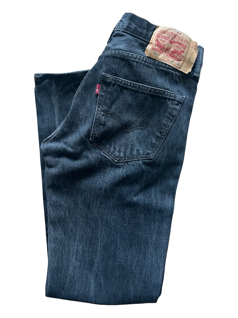Levi’s 501 Original Fit Men’s Black Jeans Button Fly W32 L32 100% Cotton